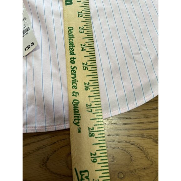 Brooks Brothers‎ Pin Striped Fitted Sleeveless Top Size 16 No Iron Stretch NWT - Picture 4 of 16